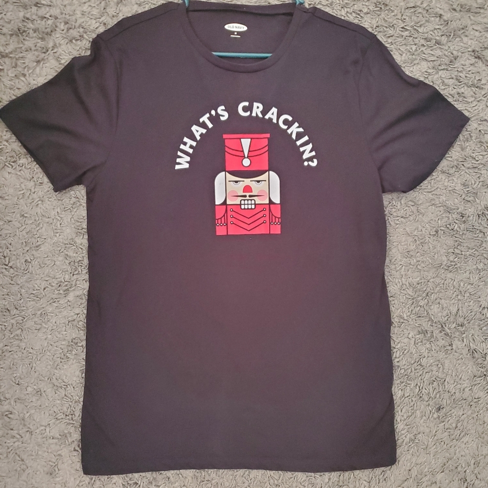 Old Navy Nutcracker Short Sleeve Holiday Christmas Themed Comfort Shirt Medium